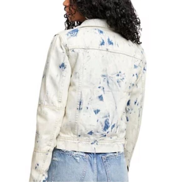 NWT FREE People denim jacket M - Picture 4 of 16